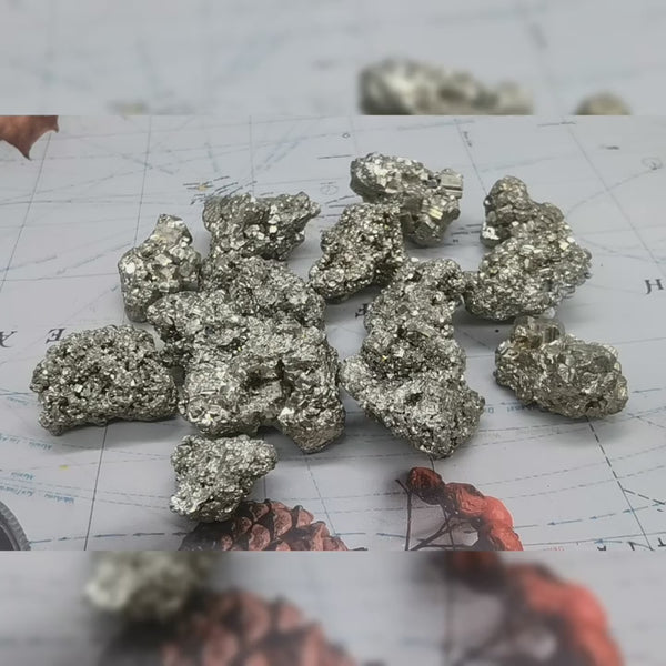 10~35mm pyrite crystal