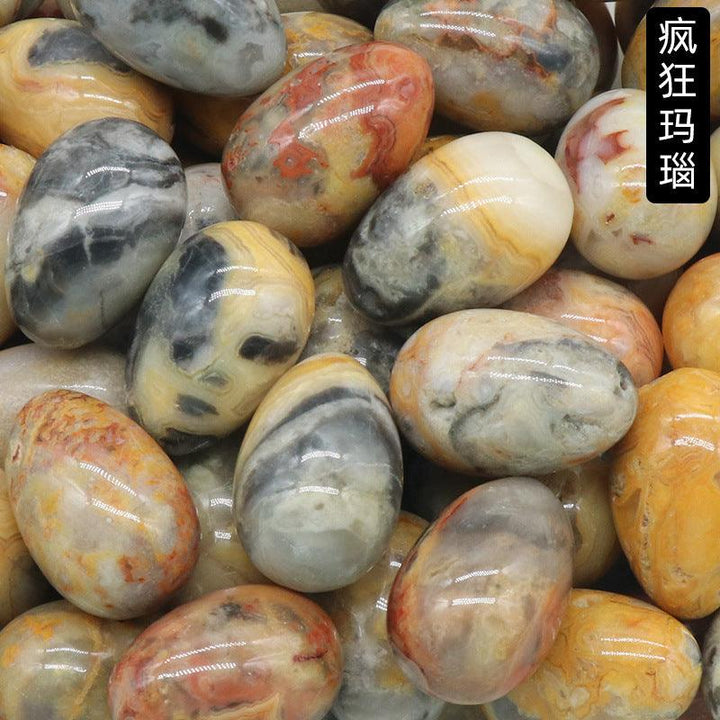 30Mm Small Egg Shaped Crystal Jade Egg - MLD Wholesale Crystals