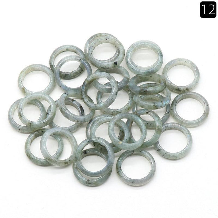 27-28Mm Crystal Agate Stone Running Ring - MLD Wholesale Crystals