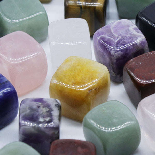 Polished Natural Crystal Agate Rainbow Square Stone: A Vibrant and Affordable Choice