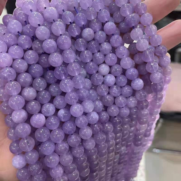 8mm Muti-material Lavender Purple Crystal Beads For BIY