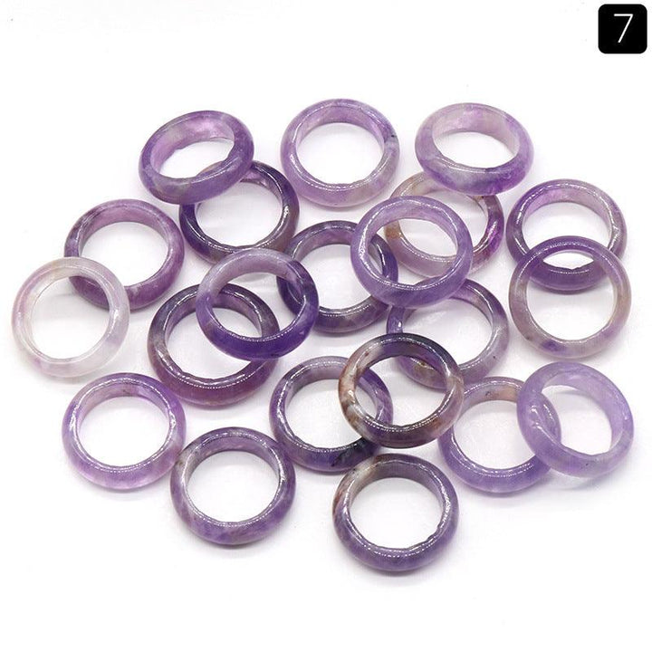 27-28Mm Crystal Agate Stone Running Ring - MLD Wholesale Crystals