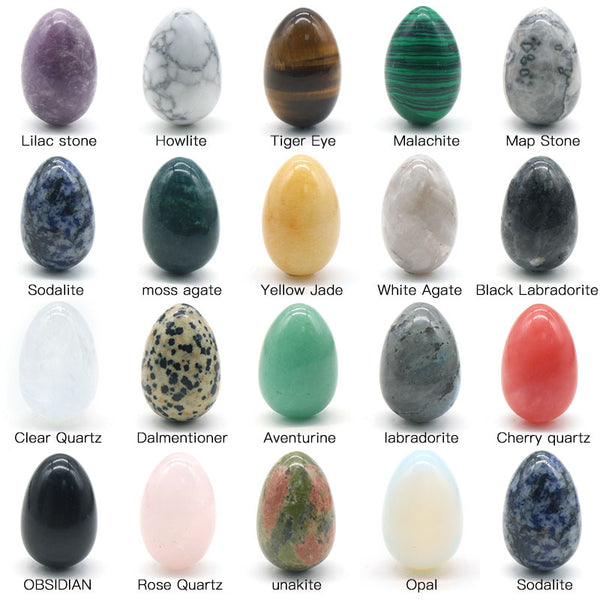 30Mm Small Egg Shaped Crystal Jade Egg